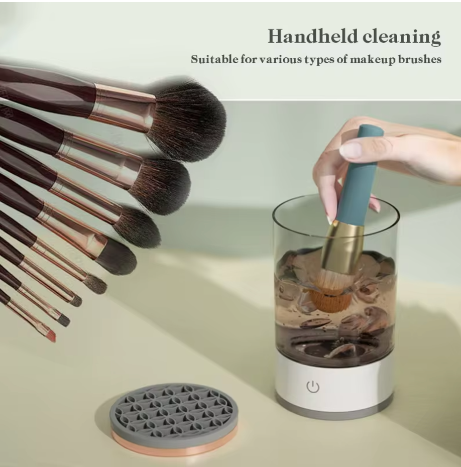 3-in-1 Electric Makeup Brush Cleaner & Dryer – Quick, Easy, and Automatic Cleaning Tool